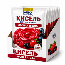 Кисель "Лесная ягода", 100 г — ароматный напиток с ягодным вкусом